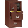 Fire King Fireking Fireproof 3 Drawer Vertical Safe-In-File Legal 20-13/16"Wx31-9/16"Dx40-1/4"H Brown 3-2131-CBRSF